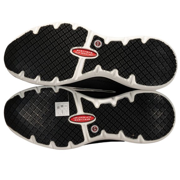 Skechers Work Arch Fit SRRingstap Mens Oxford Color Blackwhite Sizde 10.5 DM US - Picture 7 of 12